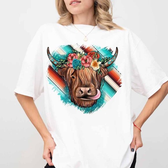 Funny Cow Shirt, Cute Cow T-shirt, Farm T-shirt, Ranch Shirt, Country Shirt - Picture 1 of 3